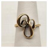 10K Gold ELBE Mid-Century Type Ring