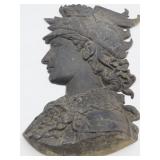 Wall Mounted Bust of Mercury