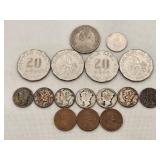Foreign & US Coins Incl. Silver