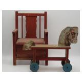 Gong Bell Ride On Horse And Child's Chair