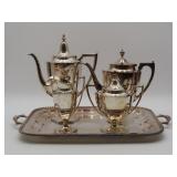 Meriden Silver Plated Tea And Coffee Service