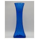 Blenko Blue Art Glass Vase