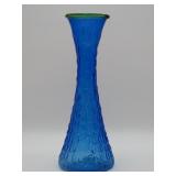 Blenko Blue Art Glass Vase
