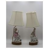 Porcelain Figural Table Lamps