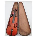 Vintage Violin With Bow And Case