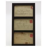 Leesburg Virginia Framed Postal Covers