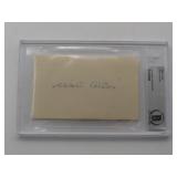 Walt Alston Autographed Index Card