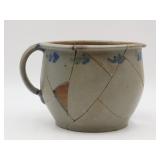 Decorated Stoneware Chamber Pot