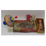 Tin Toys And Assorted Dolls