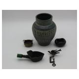 Asian Bronze And Metal Decorative Wares