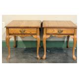 Pair Of One Drawer End Tables