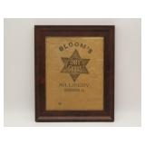 Blooms Dry Goods Framed Advertisement