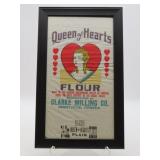 Queen Of Hearts Framed Flour Bag