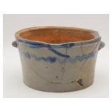 Baltimore Decorated Stoneware Milk Pan