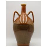 Double Handled Earthenware Bottle
