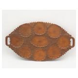 Carved Wooden Divided Serving Tray