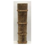 Hand Hewn Pine Log Vessel