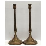Pair Of Large Brass Candlesticks