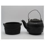 Cast Iron Kettle And Pot