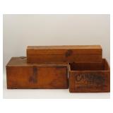 Carter's Advertising Crate And Wooden Boxes