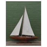Wooden Model Sailboat