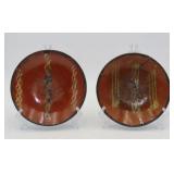 American Slip Decorated Earthenware Dishes