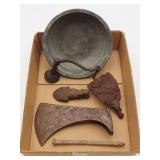 Early Axe Head & Iron Relics