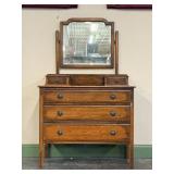 Dresser With Beveled Mirror