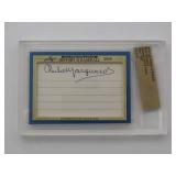 Rube Marquard Cut Signature Card