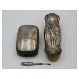 Sterling Silver Dresser Brushes