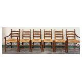 Clore Walnut Rush Seat Chairs