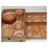 Pink Depression Glass Tablewares