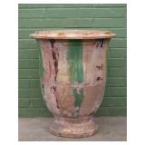 Anduze Scribed Earthenware Urn Planter