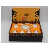 Chinese Porcelain Tea Set In Box
