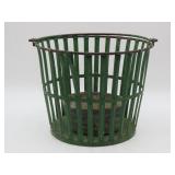Painted Egg Basket And Tub