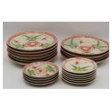 Bat Trang Dragonfly Plates And Small Dishes