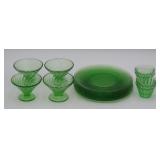 Green Uranium Depression Glass