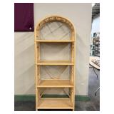Rattan Arched Four Shelf Etagere