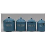 Porcelain Enamel Canister Set