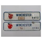 Winchester Virginia Town Tags