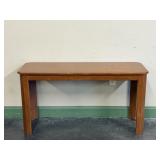 Contemporary Parquet Top Console Table