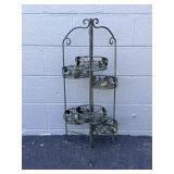 Decorative Metal Six Pot Plant Stand