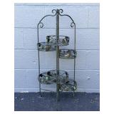 Decorative Metal Six Pot Plant Stand