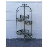 Decorative Metal Six Pot Plant Stand
