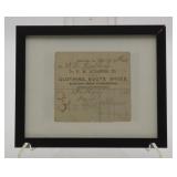 F. W. Holman Framed Billhead