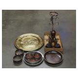 Metal Trays And Wooden Tablewares