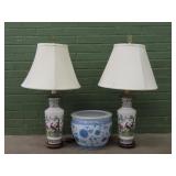 Chinese Style Table Lamps And Planter