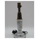 Art Deco Slag Glass Urn Form Table Lamp