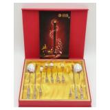 Yunhong Decorated Flatware And Chopstick Set