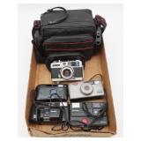 Canon Demi EE17 And 35mm Cameras